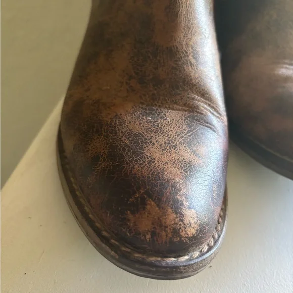 Circle G by Corral Studded Concho Ankle Boots Q5003 Brown Size 8.5 - Picture 3 of 12